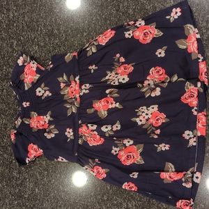 Carter's Navy Dree with Pink and White Flowers, Size 18 months